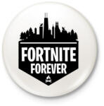 printfashion Fortnite forever póló - Kitűző, hűtőmágnes - Fehér (7622794)