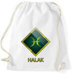 printfashion Halak - Sportzsák, Tornazsák - Fehér (5349181)