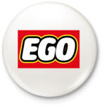 printfashion Ego - Lego - Kitűző, hűtőmágnes - Fehér (7329381)
