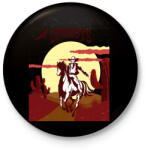 printfashion Western Cowboys - Kitűző, hűtőmágnes - Fekete (4677159)