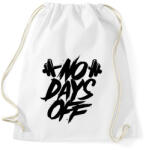 printfashion No days off - Sportzsák, Tornazsák - Fehér (16178253)