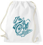printfashion Retro bicikli - Sportzsák, Tornazsák - Fehér (23818)