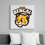 printfashion Cute Bengal - Vászonkép - Fehér (6637331)