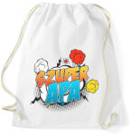 printfashion Szuper Apa - Sportzsák, Tornazsák - Fehér (2141316)