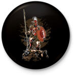 printfashion Sparta - Kitűző, hűtőmágnes - Fekete (3092999)