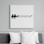 printfashion CATostrophe - Vászonkép - Fehér (6621430)