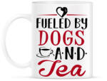 printfashion Fueled by dogs and tea - Bögre - Fehér (2539939)