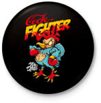 printfashion Harcos kakas - Kitűző, hűtőmágnes - Fekete (3090725)