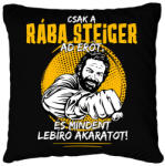 printfashion Csak a rába steiger ad erőt - Párnahuzat, Díszpárnahuzat - Fekete (7610062)