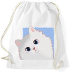 printfashion Fehér cica - Sportzsák, Tornazsák - Fehér (14440713)