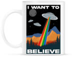 printfashion I want to believe - Bögre - Fehér (6982713)