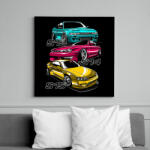 printfashion Nissan Silvia S13 S14 S15 - Vászonkép - Fekete (6648307)
