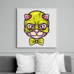 printfashion Macskamaszk - Vászonkép - Fehér (6620026)