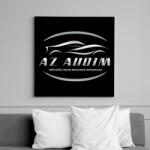 printfashion Az audim nélkül - Vászonkép - Fekete (6662826)