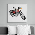 printfashion Jawa 350 - Vászonkép - Fehér (6637198)