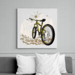 printfashion Biciklizés - Vászonkép - Fehér (12758019)