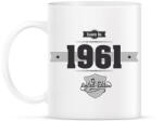 printfashion born-in-1961-(dark&lightgrey) - Bögre - Fehér (790260)