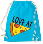 printfashion Páros póló - Love at Pizza - Sportzsák, Tornazsák - Surf blue (4262624)