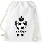 printfashion SOCCER KING - Sportzsák, Tornazsák - Fehér (1713032)