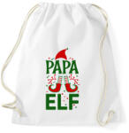 printfashion Papa elf - Sportzsák, Tornazsák - Fehér (10755075)