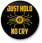 printfashion BITCOIN 4EVER 32 - Kitűző, hűtőmágnes - Fekete (6108787)