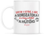 printfashion Szeretem a sorozatokat - Bögre - Fehér (7484428)