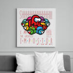 printfashion Among us - I am the greatest impostor - Vászonkép - Fehér (6634789)