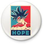 printfashion Goku Hope - Kitűző, hűtőmágnes - Fehér (12486591)