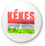 printfashion Kékes - Kitűző, hűtőmágnes - Fehér (5345906)