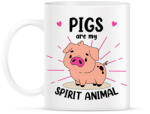 printfashion Spirit animal - pig - Bögre - Fehér (14715558)