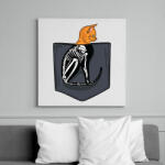 printfashion ZSEB-Cica röntgen - Vászonkép - Fehér (6621523)