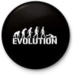 printfashion Úszás evolúció - Kitűző, hűtőmágnes - Fekete (3094997)
