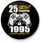 printfashion Gamer Legenda - Kitűző, hűtőmágnes - Fekete (4333191)