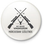 printfashion Az igazi vadászok - Kitűző, hűtőmágnes - Fehér (6233808)