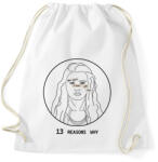 printfashion 13 reasons why - Hannah - Sportzsák, Tornazsák - Fehér (6574882)