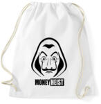 printfashion Money Heist - Sportzsák, Tornazsák - Fehér (3177221)