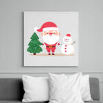printfashion Karácsonyi csapat - Vászonkép - Fehér (6638931)