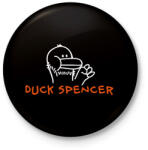 printfashion Duck (Bud) Spencer - Kitűző, hűtőmágnes - Fekete (7579029)