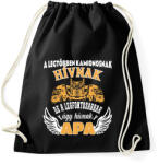 printfashion Kamionos apa - Sportzsák, Tornazsák - Fekete (16427837)