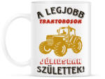 printfashion Traktoros szülinapja július - Bögre - Fehér (5750559)