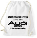 printfashion Kétféle Audi Sofőr - Sportzsák, Tornazsák - Fehér (1661821)
