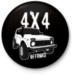 printfashion offroad - Kitűző, hűtőmágnes - Fekete (6047384)