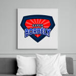 printfashion SUPERBORBÉLY - Vászonkép - Fehér (11473569)