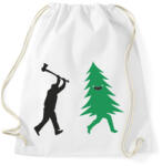 printfashion Favágás - Sportzsák, Tornazsák - Fehér (14921261)