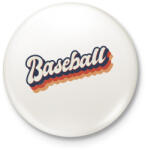 printfashion Baseball - Kitűző, hűtőmágnes - Fehér (4752432)