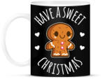printfashion Have sweet Christmas - Bögre - Fekete (2043121)
