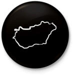 printfashion Magyarország - Kitűző, hűtőmágnes - Fekete (3097418)