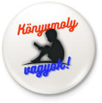 printfashion Könyvmoly vagyok - Kitűző, hűtőmágnes - Fehér (11779810)