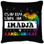 printfashion Egy lány - Kaméleon - Párnahuzat, Díszpárnahuzat - Fekete (10865983)