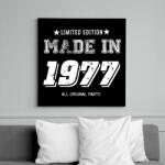 printfashion 1977 - Vászonkép - Fekete (6655507)